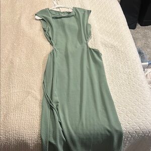 Sadie & Sage Backless Sage Dress